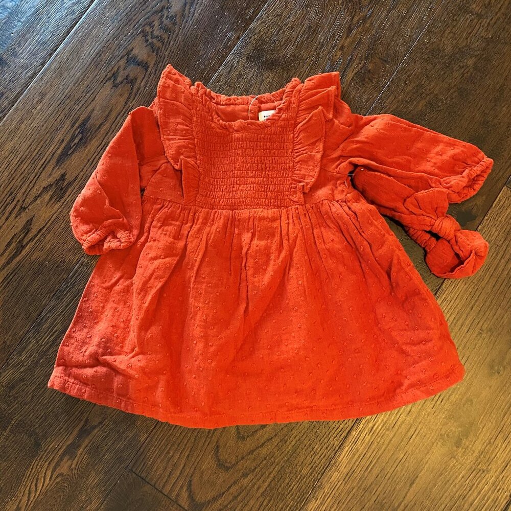 NWT Orange/Red GAP 3 piece outfit Sz 6-12